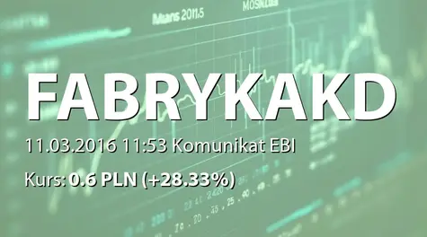 Fabryka Konstrukcji Drewnianych S.A.: Wykup obligacji serii C (2016-03-11)