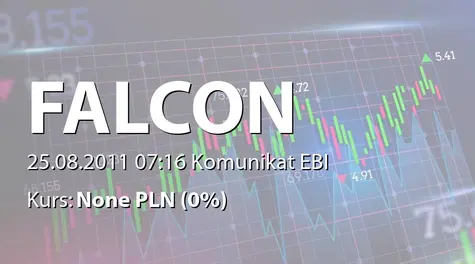 Falcon 1 Green World S.A.: Stan posiadania akcji Cool Marketing SA przez Gekko Capital Management SA (2011-08-25)