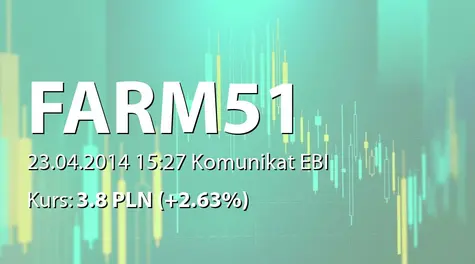 The Farm 51 Group S.A.: Emisja obligacji serii F - 1,82 mln zł (2014-04-23)