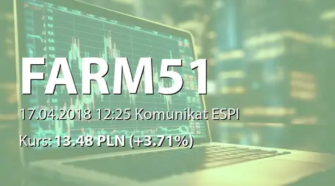 The Farm 51 Group S.A.: Korekta raportu ESPI 3/2018 (2018-04-17)