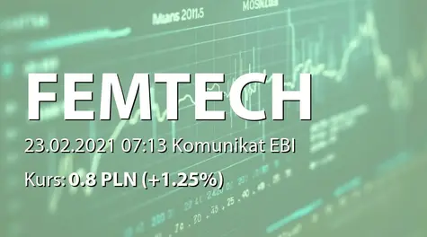 Femion Technology S.A.: Przyjęcie niewiążącej wstępnej oferty zbycia portfeli wierzytelności (2021-02-23)