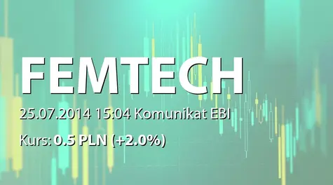 Femion Technology S.A.: Zmiana stanu posiadania akcji przez Janusza Tchórzewskiego (2014-07-25)