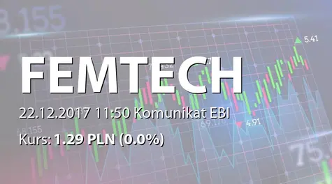 Femion Technology S.A.: Zmiana wpisu zastawu na certyfikatach inwestycyjnych (2017-12-22)