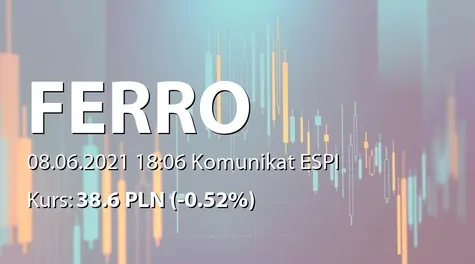 Ferro S.A.: Zwrot podatku CIT za 2012 rok wraz z odsetkami przez Małopolski Urząd Skarbowy w Krakowie (2021-06-08)
