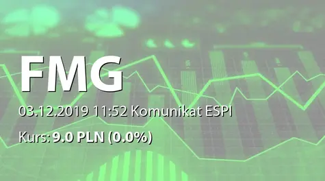 ONE S.A.: Drugie zawiadomienie o planowanym połączeniu z Polskim Operatorem Energetycznym sp. z o.o. (2019-12-03)