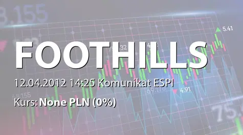 FOOTHILLS S.A.: Informacja o zakupie akcji przez Noble Funds TFI SA (2012-04-12)