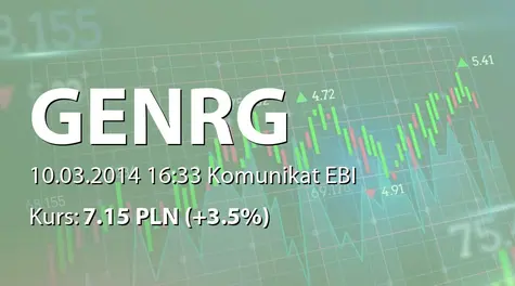 G-Energy S.A.: Rejestracja w KRS zmiany nazwy, zmiany siedziby oraz zmian w statucie (2014-03-10)