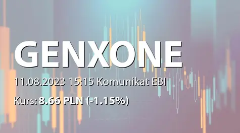 genXone S.A.: SA-Q2 2023 (2023-08-11)