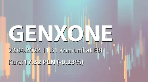 genXone S.A.: Zmiana terminu publikacji SA-R 2021 (2022-04-22)