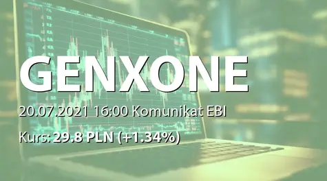 genXone S.A.: ZWZ - podjęte uchwały: wypłata dywidendy - 0,65 PLN (2021-07-20)