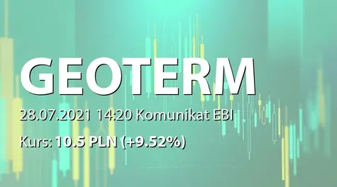 Geo-Term Polska S.A. w restrukturyzacji: NWZ - żądanie zwołania obrad (2021-07-28)
