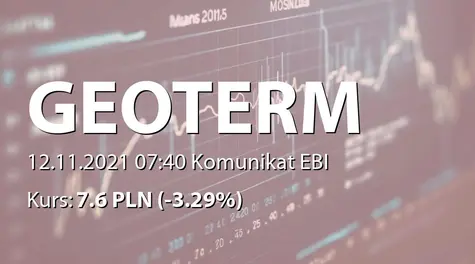 Geo-Term Polska S.A. w restrukturyzacji: SA-Q3 2021 (2021-11-12)