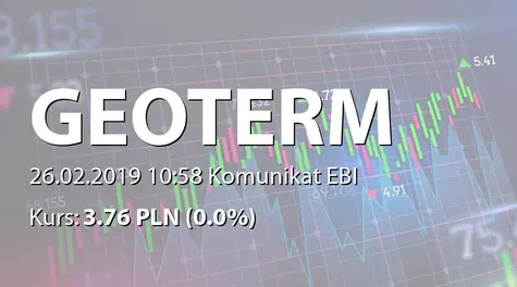 Geo-Term Polska S.A. w restrukturyzacji: SA-Q4 2018 - korekta (2019-02-26)