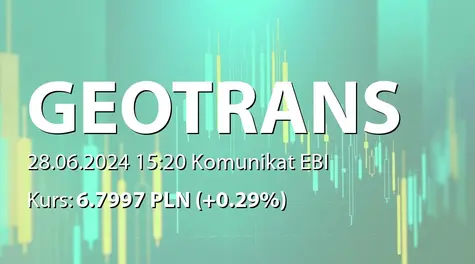 Geotrans S.A.: Rejestracja zmian statutu w KRS (2024-06-28)