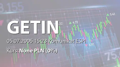 Getin Holding S.A.: WZA - lista akcjonariuszy (2006-07-05)