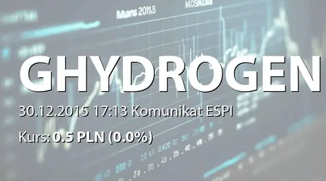 Global Hydrogen S.A.: Nabycie akcji przez T5 sp. z o.o. (2015-12-30)