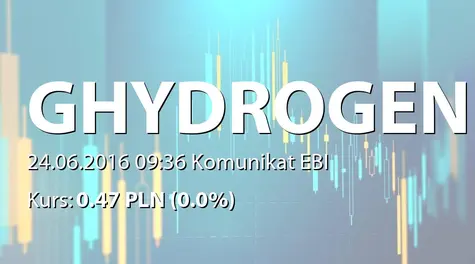 Global Hydrogen S.A.: Wypłata dywidendy - 0,02 PLN (2016-06-24)