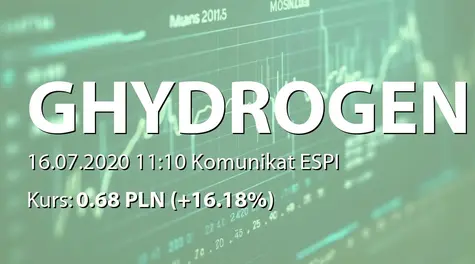 Global Hydrogen S.A.: ZWZ - uchwała o wypłacie 0,02 PLN dywidendy (2020-07-16)