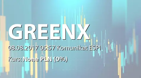 GreenX Metals Limited: Aktualizacja informacji o kopalni Jan Karski (2017-08-08)