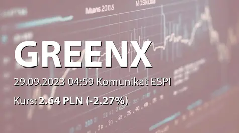 GreenX Metals Limited: Wstępne wyniki za rok 2023 (2023-09-29)