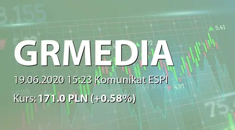 Gremi Media S.A.: Wypłata dywidendy - 2,16 PLN (2020-06-19)