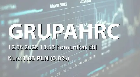 Grupa HRC S.A.: SA-Q2 2022 (2022-08-12)