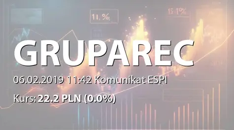 Grupa Recykl S.A.: Rozpoczęcie realizacji kolejnych etapów inwestycji przez spółkę zależną (2019-02-06)