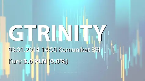 Grupa Trinity S.A.: Niedojście do skutku emisji akcji serii D (2014-01-03)