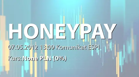 Honey Payment Group S.A.: WZA - zwołanie obrad: pokrycie straty, zgoda na utworzenie spółki zależnej (2012-05-07)