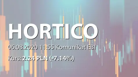 Hortico S.A.: Rejestracja zmian statutu w KRS (2020-08-06)