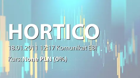 Hortico S.A.: Terminy przekazywania raportów okresowych w 2011 roku (2011-01-18)