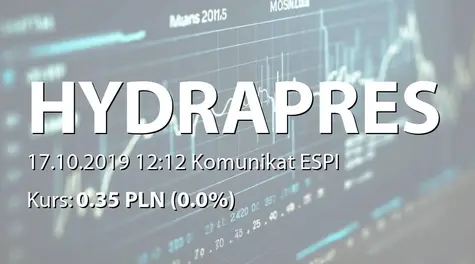 Hydrapres S.A.: NWZ - akcjonariusze powyżej 5% (2019-10-17)