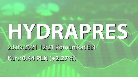 Hydrapres S.A.: Odwołanie członka Zarządu i delegowanie członka RN do czasowego wykonywania funkcji członka Zarządu (2021-09-23)