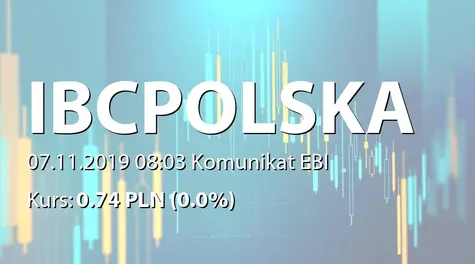 IBC Polska F&P S.A.: SA-QSr3 2019 (2019-11-07)