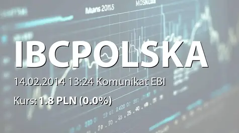 IBC Polska F&P S.A.: SA-QSr4 2013 (2014-02-14)