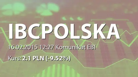 IBC Polska F&P S.A.: SA-QSr4 2014 (2015-02-16)