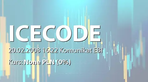 ICE CODE GAMES S.A.: Komentarz  ZarzÄdu do ogłoszonego Nadzwyczajnego Walnego Zgromadzenia Akcjonariuszy Digital Avenue SA (2008-02-20)