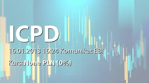 Intercapital Property Development ADSIC: Minutes from general meeting of the bondholders of corporate bond issue with ISIN code BG2100019079, issued by ICPD (2013-01-16)