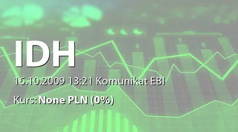 IDH Development S.A.: Zmiany w składzie Rady Nadzorczej SpĂłłki (2009-10-16)