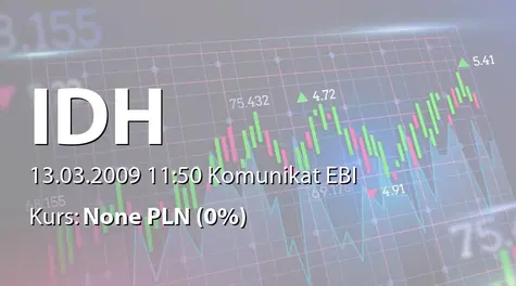 IDH Development S.A.: Zmiany w zarzÄdzie (2009-03-13)