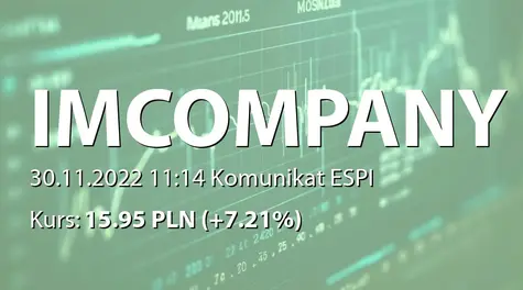 IMC S.A.: Nabycie akcji przez dyrektora (2022-11-30)