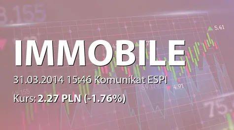 Grupa Kapitałowa IMMOBILE S.A.: Rejestracja w KRS połączenia z Immobile sp. z o.o. (2014-03-31)