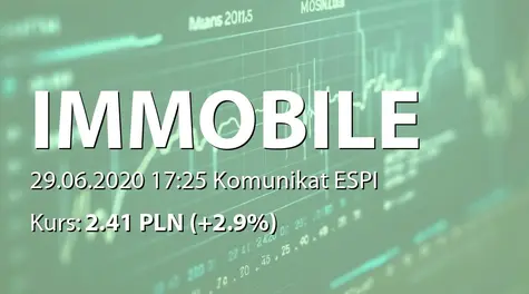 Grupa Kapitałowa IMMOBILE S.A.: SA-Q1 2020 (2020-06-29)