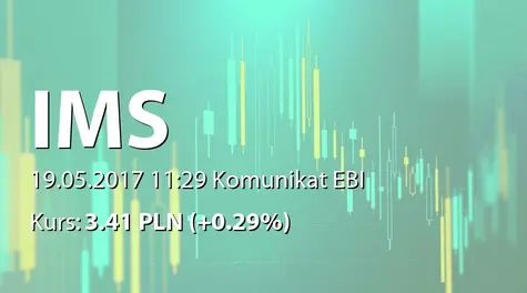 IMS S.A.: Raport dotyczÄcy zakresu stosowania Dobrych Praktyk (2017-05-19)