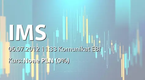 IMS S.A.: Umowa z siecią supermarketów EKO Holding SA (2012-07-06)