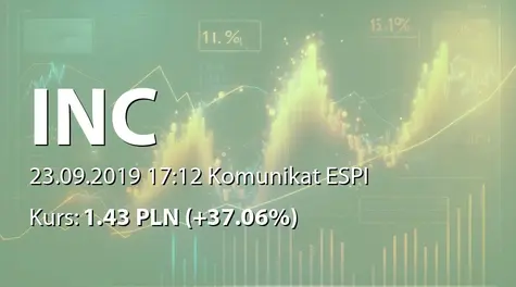 INC S.A.: Umowa o współpracy strategicznej z InnerValue (2019-09-23)