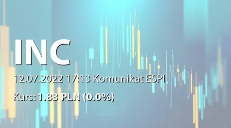 INC S.A.: Wybrane szacunkowe dane finansowe za II kwartał 2022 (2022-07-12)