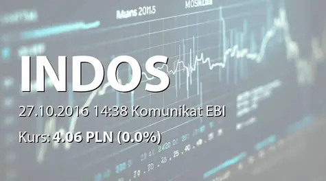 Indos S.A.: Emisja obligacji serii J (2016-10-27)