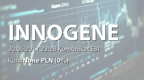 Inno-Gene S.A.: Informacja nt. nieprzestrzegania zasady ładu korporacyjnego (2011-06-30)