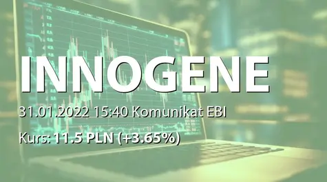 Inno-Gene S.A.: Terminy przekazywania raportów okresowych w 2022 roku (2022-01-31)